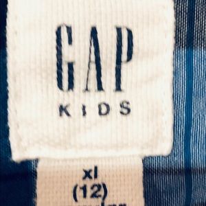 GAP Shirts & Tops - Gap boys button down blazer, blue plaid, size 10 GAP Shirts & Tops - Gap boys button down blazer, blue plaid, size 10